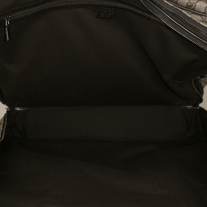 Bolsa de viaje Gucci   en tejido "sûpreme GG" beige - Detail D3