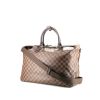 Bolsa de viaje Louis Vuitton  Neo Greenwich en lona a cuadros revestida marrón y cuero marrón - 00pp thumbnail