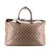 Borsa da viaggio Louis Vuitton  Neo Greenwich in tela cerata con motivo a scacchi marrone e pelle marrone - 360 thumbnail