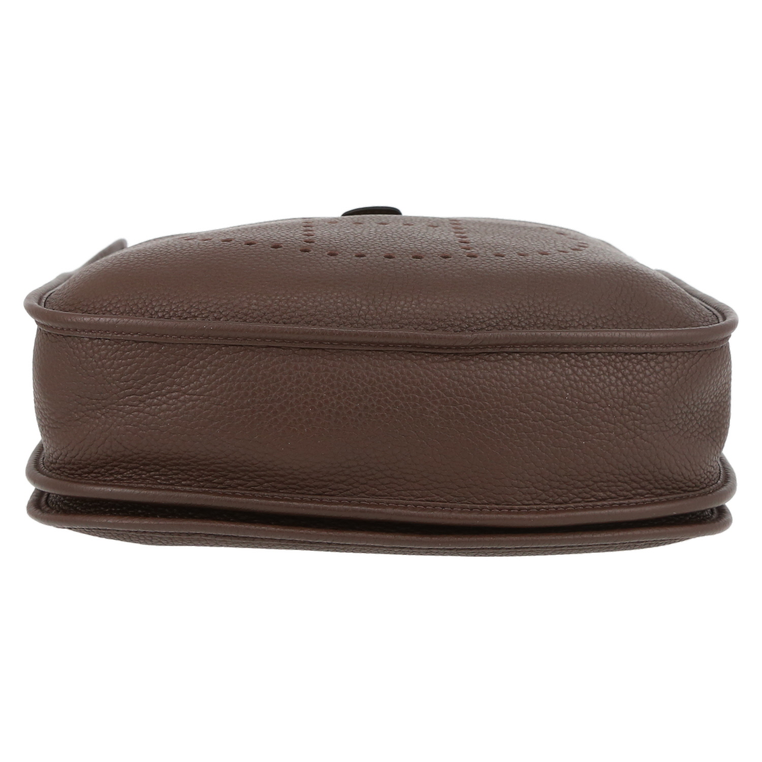 Borsa a tracolla Hermès  Evelyne in pelle togo marrone Café - Detail D4