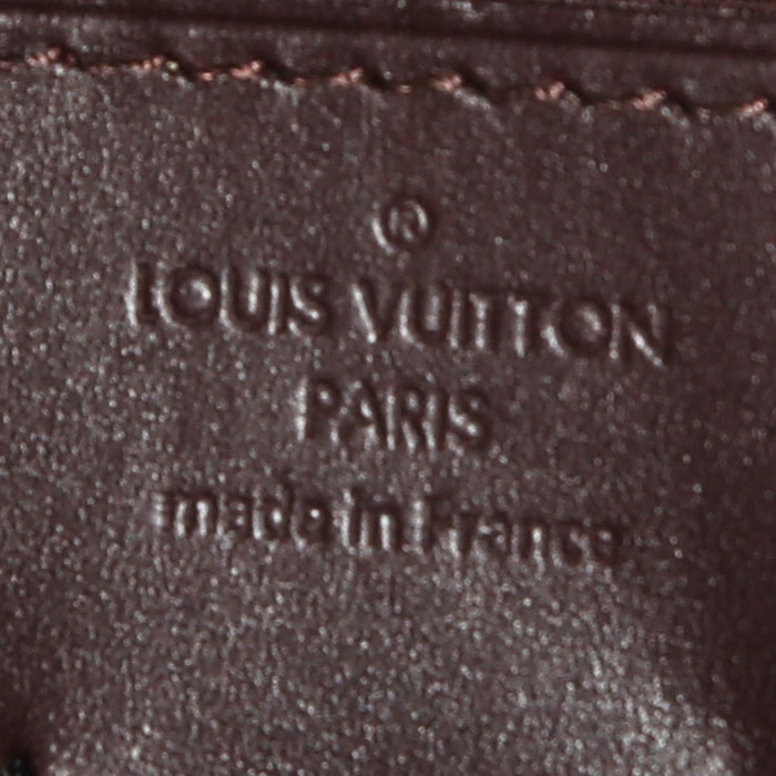 Borsa/pochette Louis Vuitton  Ana in pelle verniciata monogram bordeaux - Detail D4