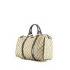 Gucci  Boston handbag  in beige monogram canvas  and brown leather - 00pp thumbnail