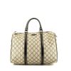 Gucci  Boston handbag  in beige monogram canvas  and brown leather - 360 thumbnail