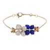 Bracelet Chaumet Hortensia en or rose, lapis-lazuli et diamants - 00pp thumbnail