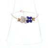 Bracelet Chaumet Hortensia en or rose, lapis-lazuli et diamants - 360 thumbnail