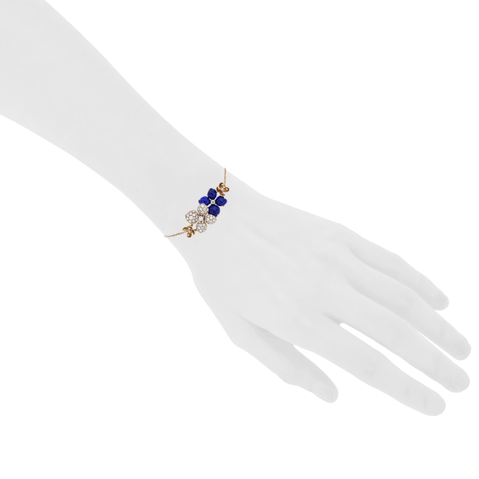 Chaumet Hortensia bracelet in pink gold, lapis-lazuli and diamonds - Detail D1