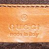 Gucci  Jackie handbag  in brown leather  and bicolor canvas - Detail D3 thumbnail