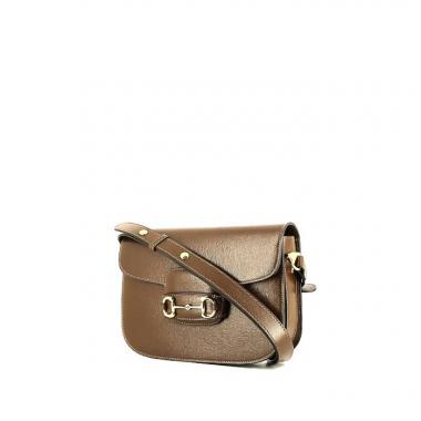 Borsa a tracolla Gucci  1955 Horsebit in pelle marrone