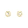 Chopard Happy Diamonds earrings for non pierced ears in yellow gold and diamonds - 00pp thumbnail