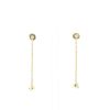 Cartier Trinity earrings in 3 golds and diamonds - 360 thumbnail