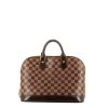 Louis Vuitton  Alma small model  handbag  in ebene damier canvas  and brown leather - 360 thumbnail