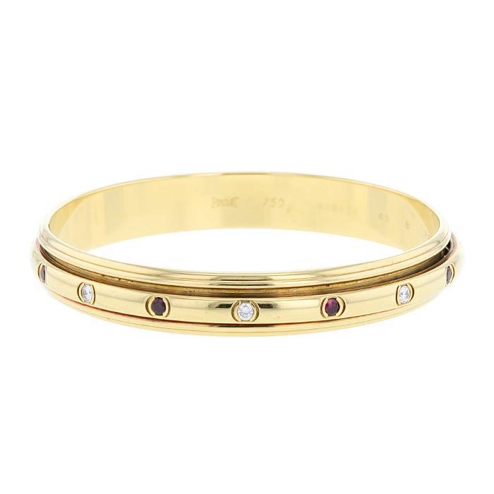 Bracciale a cerchio Piaget Possession in oro giallo, diamanti e rubini - 00pp