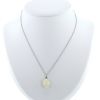 Vintage  necklace in white gold, opal and diamonds - 360 thumbnail