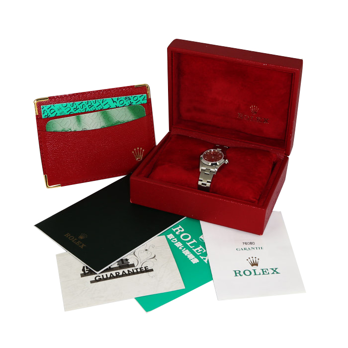 Orologio Rolex Lady Oyster Perpetual in acciaio Ref: 76080  Circa 2002 - Detail D2