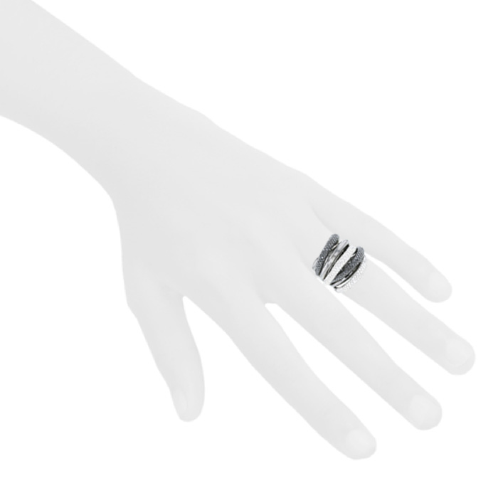 Sortija Vintage  de oro negro y diamantes - Detail D1