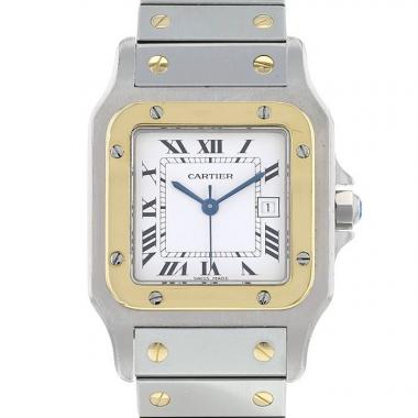 Orologio Cartier Santos in oro e acciaio Ref: 2961  Circa 2008