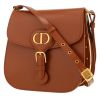 Dior  Bobby Frame shoulder bag  in brown leather - 00pp thumbnail