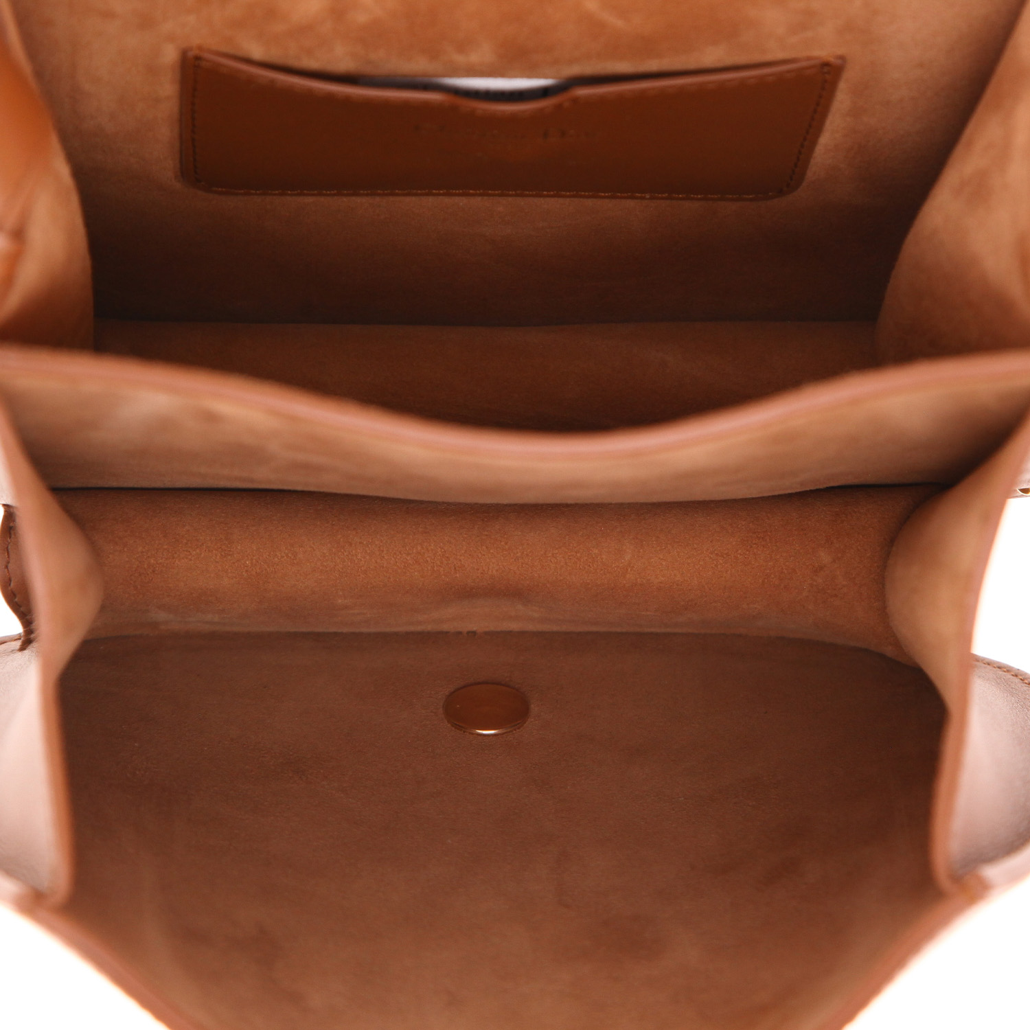 Dior  Bobby Frame shoulder bag  in brown leather - Detail D3