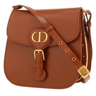 Bolso bandolera Dior  Bobby Frame en cuero marrón