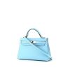 Hermès  Kelly 20 cm handbag  in blue Celeste epsom leather - 00pp thumbnail