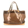 Shopping bag Louis Vuitton  Ambre in PVC marrone - 360 thumbnail