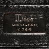 Dior  Saddle handbag  in black canvas  and black leather - Detail D3 thumbnail