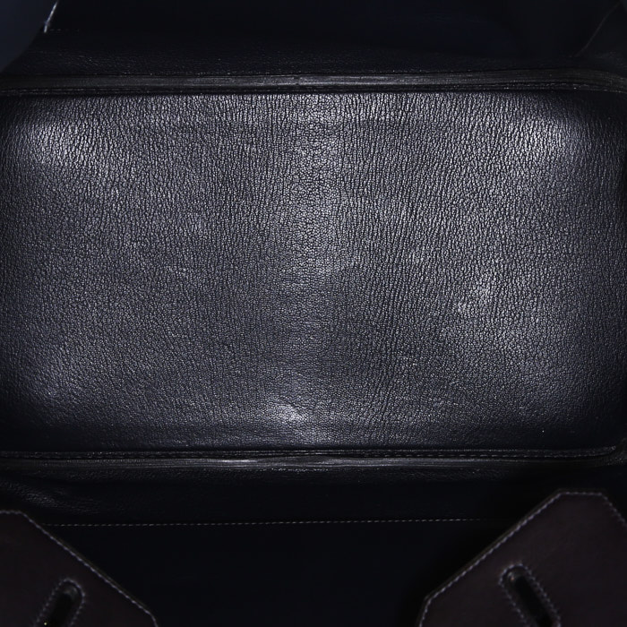 Sac à main Hermès  Birkin 35 cm en cuir Swift bleu-marine - Detail D2