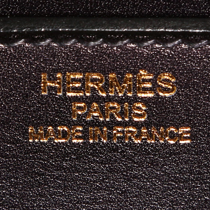 Sac à main Hermès  Birkin 35 cm en cuir Swift bleu-marine - Detail D3