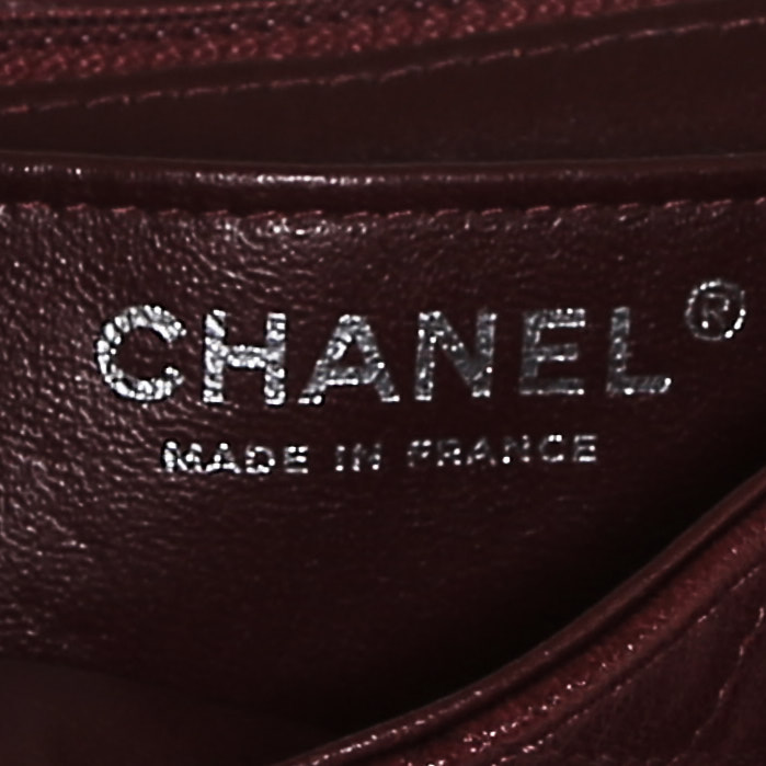 Sac à main Chanel  Chanel 2.55 en cuir matelassé bordeaux - Detail D3