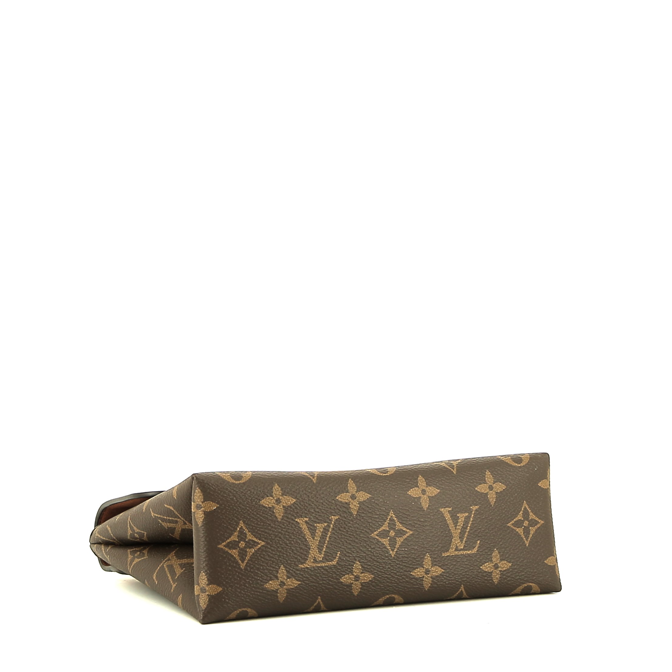 Borsa a tracolla Louis Vuitton  Locky BB in tela monogram marrone e pelle marrone - Detail D4
