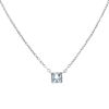 Cartier Tank necklace in white gold and aquamarine - 00pp thumbnail