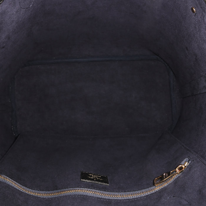 Bolso Cabás Louis Vuitton  Neverfull en cuero monogram huella negro - Detail D2