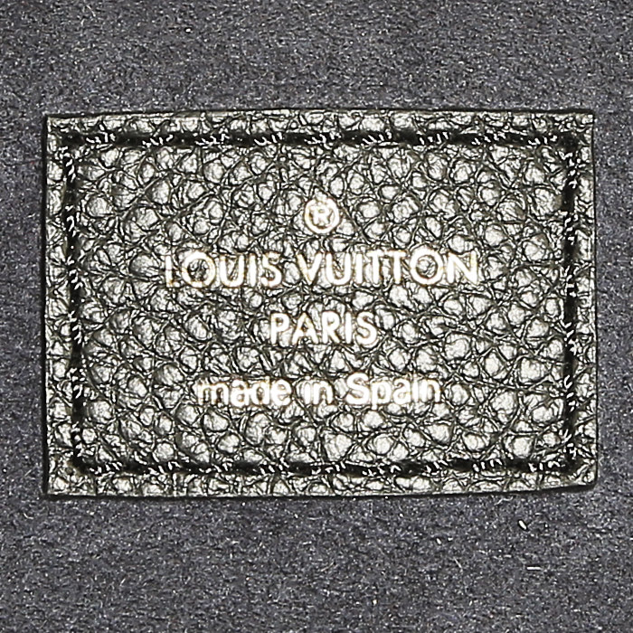 Sac cabas Louis Vuitton  Neverfull en cuir monogram empreinte noir - Detail D4