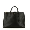 Prada  Galleria large model  handbag  in black leather saffiano - 360 thumbnail