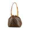 Shopping bag Louis Vuitton  Petit Noé in tela monogram marrone e pelle naturale - 360 thumbnail