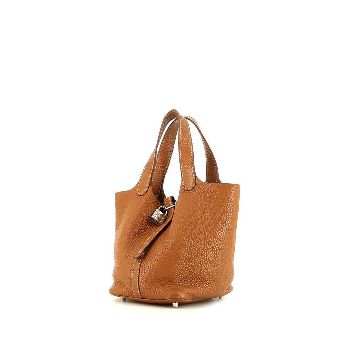Hermès  Picotin handbag  in gold togo leather - 00pp