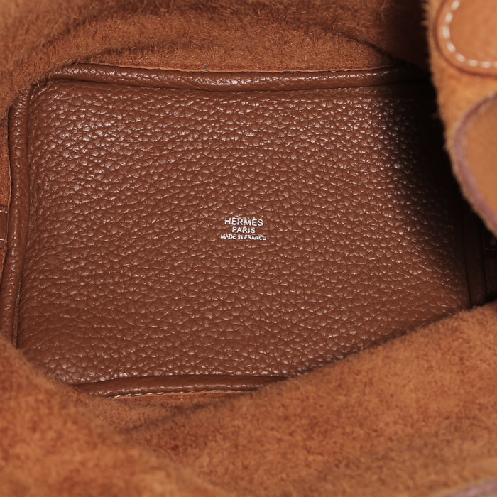 Sac à main Hermès  Picotin en cuir togo gold - Detail D2