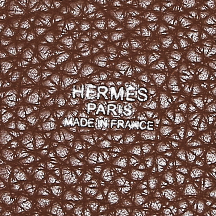 Bolso de mano Hermès  Picotin en cuero togo color oro - Detail D3