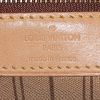 Shopping bag Louis Vuitton  Neverfull modello medio  in tela monogram marrone e pelle naturale - Detail D3 thumbnail