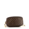 Louis Vuitton  Neverfull medium model  shopping bag  in brown monogram canvas  and natural leather - Detail D4 thumbnail