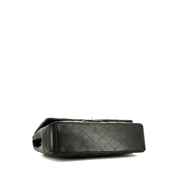 Borsa Chanel  Timeless Maxi Jumbo in pelle trapuntata nera - Detail D5