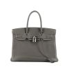 Hermès  Birkin 30 cm handbag  in grey leather taurillon clémence - 360 thumbnail