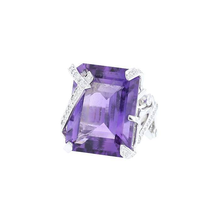 Chanel  ring in white gold, amethyst and diamonds - 00pp