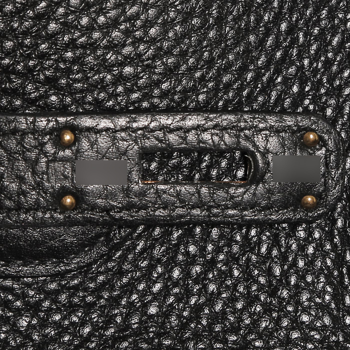 Hermès  Birkin 35 cm handbag  in black togo leather - Detail D4