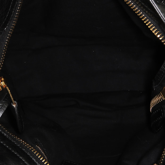 Bolso de mano Balenciaga  City en cuero negro - Detail D3