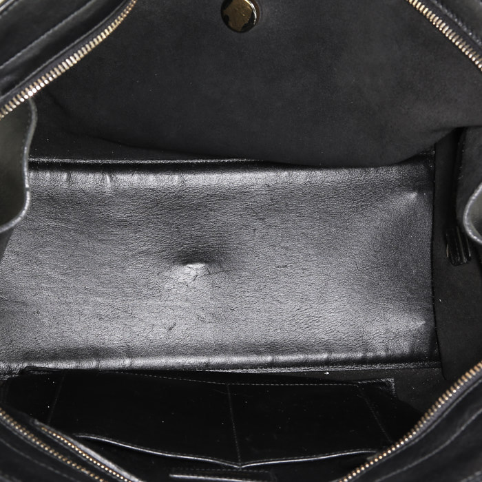Saint Laurent  Chyc handbag  in black leather - Detail D2