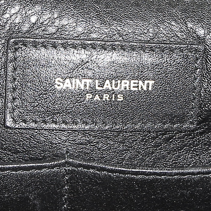 Saint Laurent  Chyc handbag  in black leather - Detail D3
