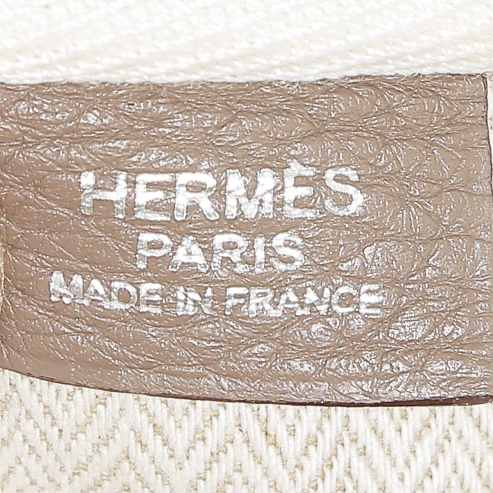 Borsa Hermès  Victoria in pelle togo etoupe - Detail D3