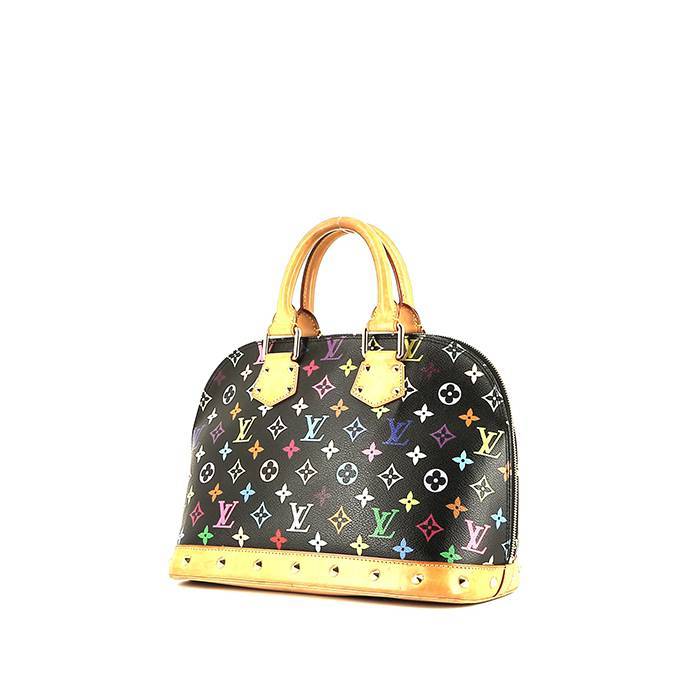 Louis Vuitton  Alma Editions Limitées handbag  in multicolor and black monogram canvas  and natural leather - 00pp
