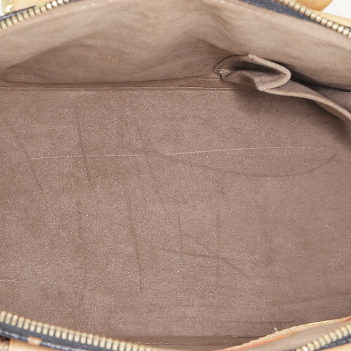 Louis Vuitton  Alma Editions Limitées handbag  in multicolor and black monogram canvas  and natural leather - Detail D2